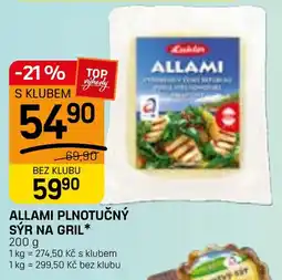 Flop Allami plnotučný sýr na gril nabídka