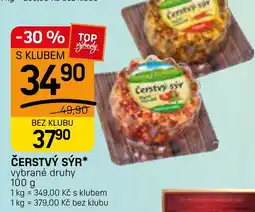 Flop Čerstvý sýr nabídka