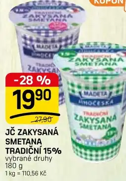 Flop Jč zakysaná smetana tradiční 15% nabídka