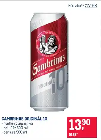Gambrinus Originál 10