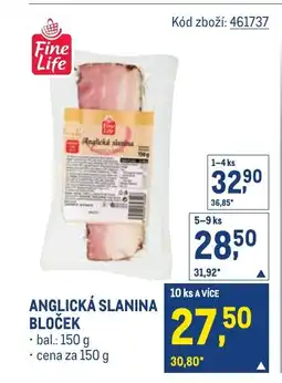 Makro Anglická slanina bloček nabídka