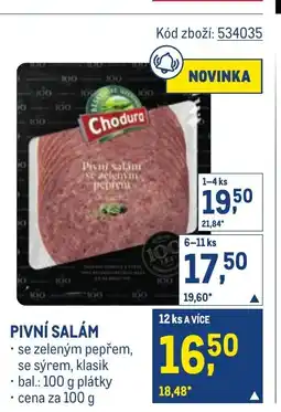 Makro Pivní salám nabídka