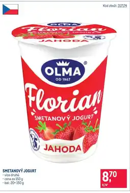 Makro OLMA Smetanový jogurt nabídka