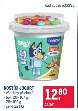 Makro Kostíci jogurt nabídka