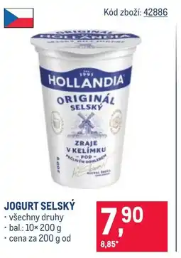 Makro HOLLANDIA Jogurt selský nabídka