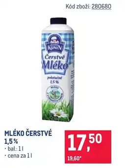 Makro Mléko čerstvé 1,5% nabídka