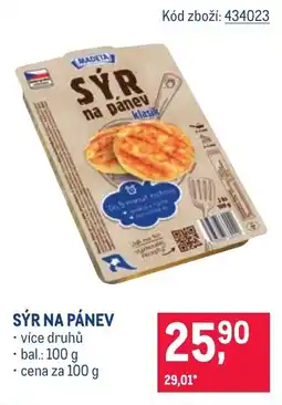 Makro MADETA Sýr na pánev nabídka
