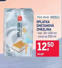 Makro Oplatka smetanová zmrzlina nabídka