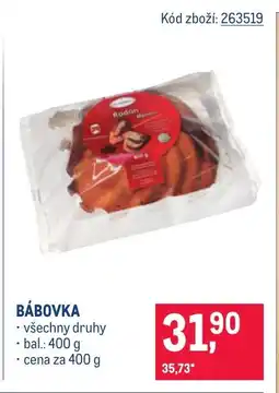 Makro Bábovka nabídka