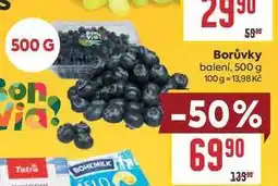 Billa Borůvky balení nabídka