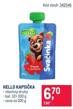 Makro Hello kapsička nabídka
