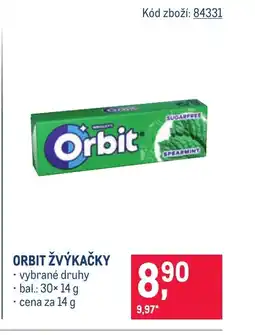 Makro Orbit žvýkačky nabídka