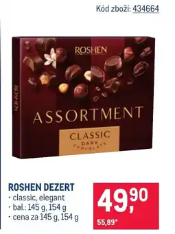 Makro Roshen dezert nabídka