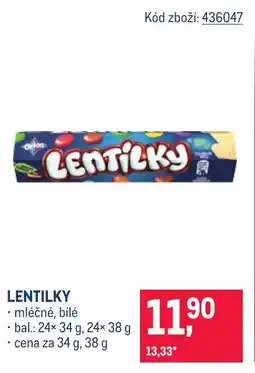 Makro Lentilky nabídka