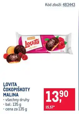 Makro Lovita čokopiškoty malina nabídka