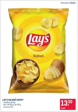 Makro Lay's solené chipsy nabídka