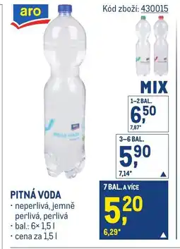 Makro Pitná voda nabídka