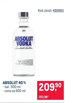 Makro Absolut 40% nabídka