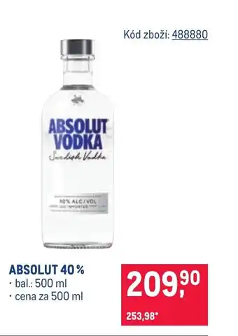 Makro Absolut 40% nabídka