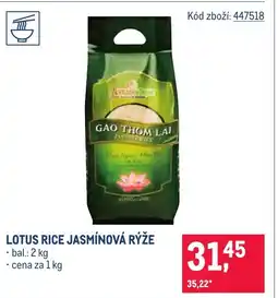 Makro Lotus rice jasmínová rýže nabídka