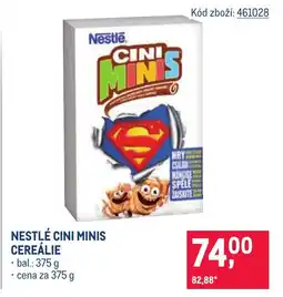 Makro Nestlé cini minis cereálie nabídka