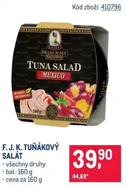 Makro F. J. K. Tuňákový salát nabídka