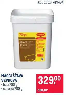 Makro Maggi šťáva vepřová nabídka