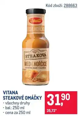 Makro Vitana Steakové omáčky nabídka