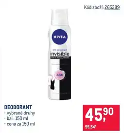 Makro Nivea Deodorant nabídka