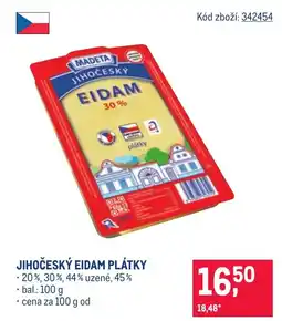 Makro Madeta Jihočeský eidam plátky nabídka
