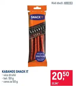 Makro Kabanos snack it nabídka