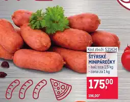 Makro Štýrské minipárečky nabídka