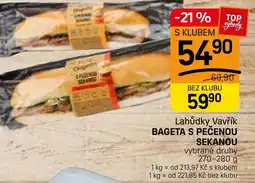 Flop Lahůdky vavřík Bageta s pečenou sekanou nabídka