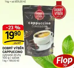 Flop Dobrý výběr cappuccino nabídka
