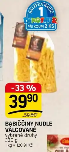 Flop Babiččiny nudle válcované nabídka