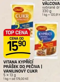 Flop Vitana kypřící prášek do pečiva | vanilinový cukr nabídka