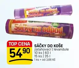 Flop Sáčky do koše zatahovací | levandule nabídka