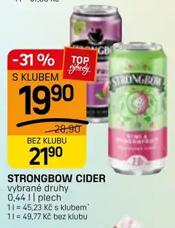 Flop Strongbow cider nabídka