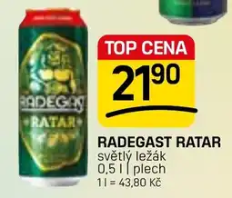 Flop Radegast ratar světlý ležák nabídka