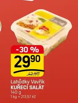 Flop Lahůdky vavřík kuřecí salát nabídka