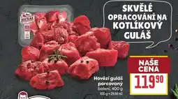 Billa Hovězí guláš porcovaný balení nabídka