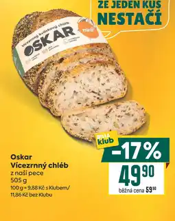 Billa Oskar Vícezrnný chléb z naší pece nabídka