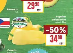Billa Paprika zeleninová volná nabídka