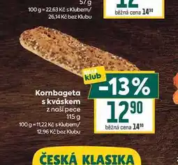 Billa Kornbageta s kváskem z naší pece nabídka