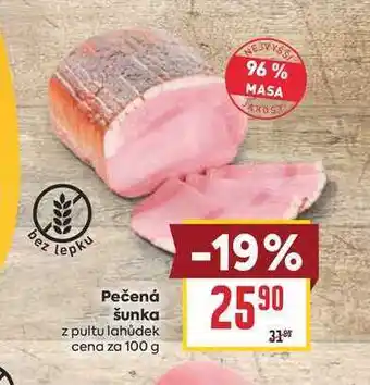 Billa Pečená šunka z pultu lahůdek cena za nabídka