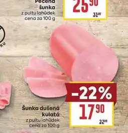 Billa Šunka dušená kulatá z pultu lahůdek cena za nabídka