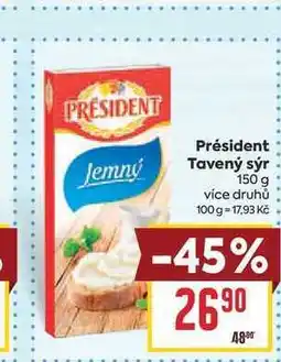 Billa Président Tavený sýr nabídka