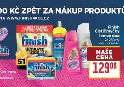 Billa Finish Čistič myčky lemon duo nabídka