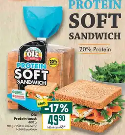 Billa Ölz Protein toust nabídka