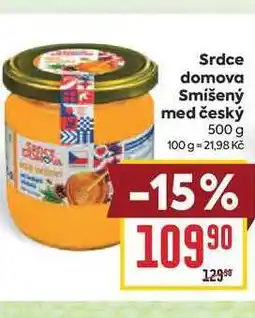 Billa Srdce domova Smíšený med český nabídka